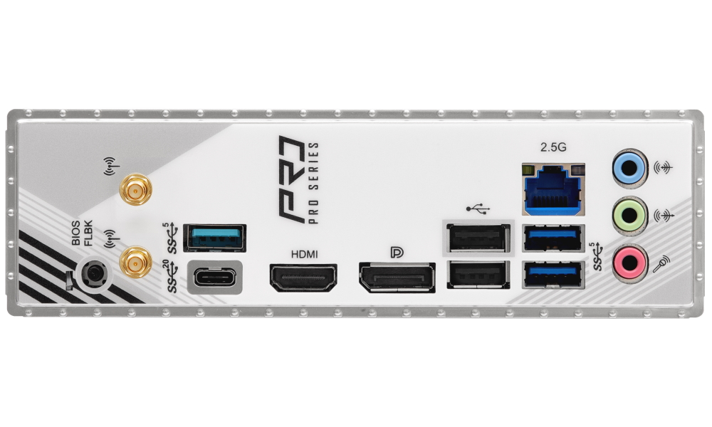 ASRock B860M Pro RS WiFi / Intel B860 / LGA1851 / 4x DDR5 / 3x M.2 / HDMI / DP / USB-C / WiFi / mATX